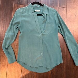 Equipment Sea Green Button-Down Shirt